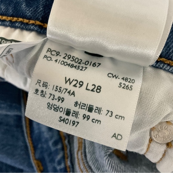 Levi's 501 S Jeans Sz 29 Skinny Button Fly Classic Denim - Picture 13 of 14